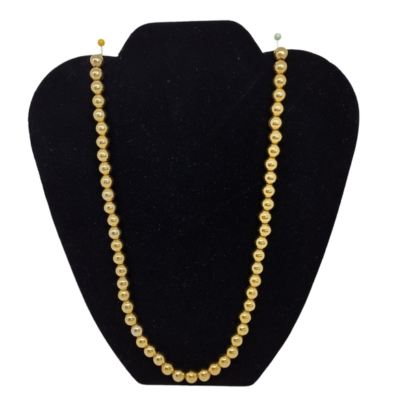 Vintage Napier Gold Tone Beaded Necklace 24"‎ - Picture 1 of 6
